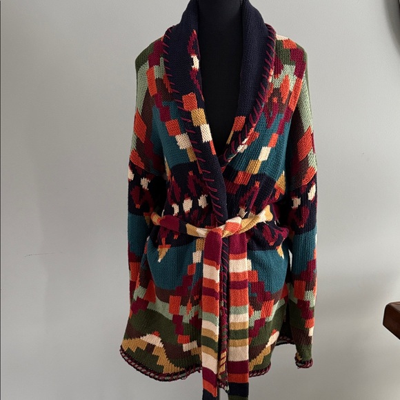Unique Int’l Sweaters - Vintage Multicolor Knit Women's Cardigan